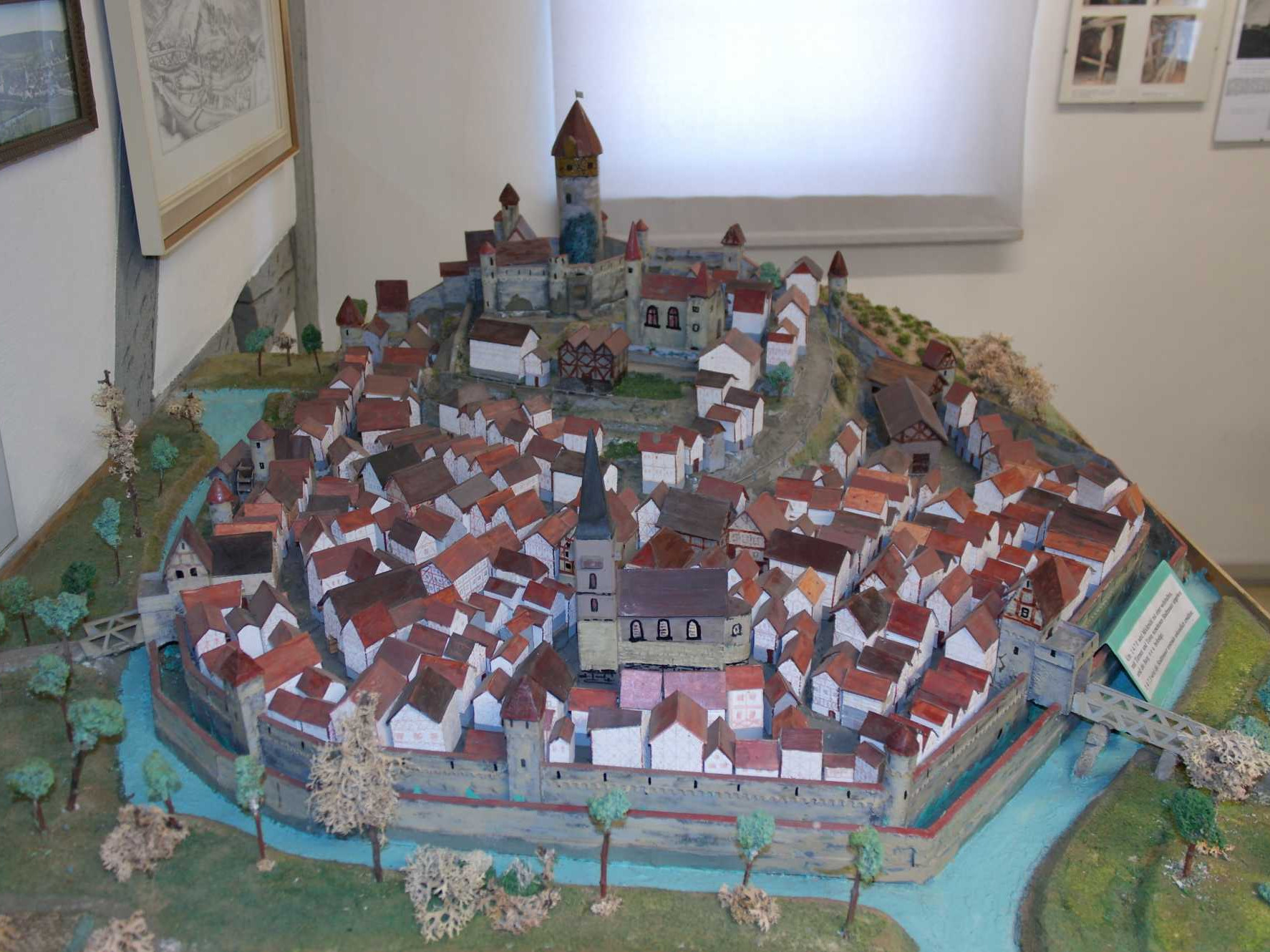 Modell der Stadt Möckmühl um 1640